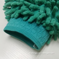 Double-sided car wash mitt microfiber chenille gloves